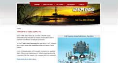 Desktop Screenshot of gatorvalve.com